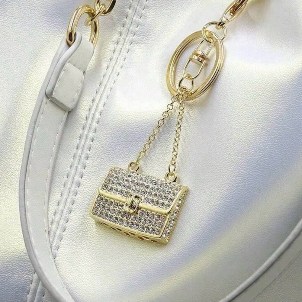 Gold Crystal Embellished Mini Bag - Picture 3 of 4
